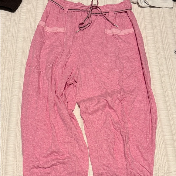 Free People Pants - Free People Pink Barrel Sweatpants
